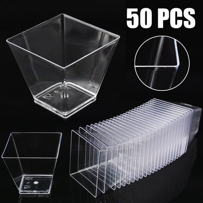 Food Grade Disposable Hard Plastic Dessert Cups